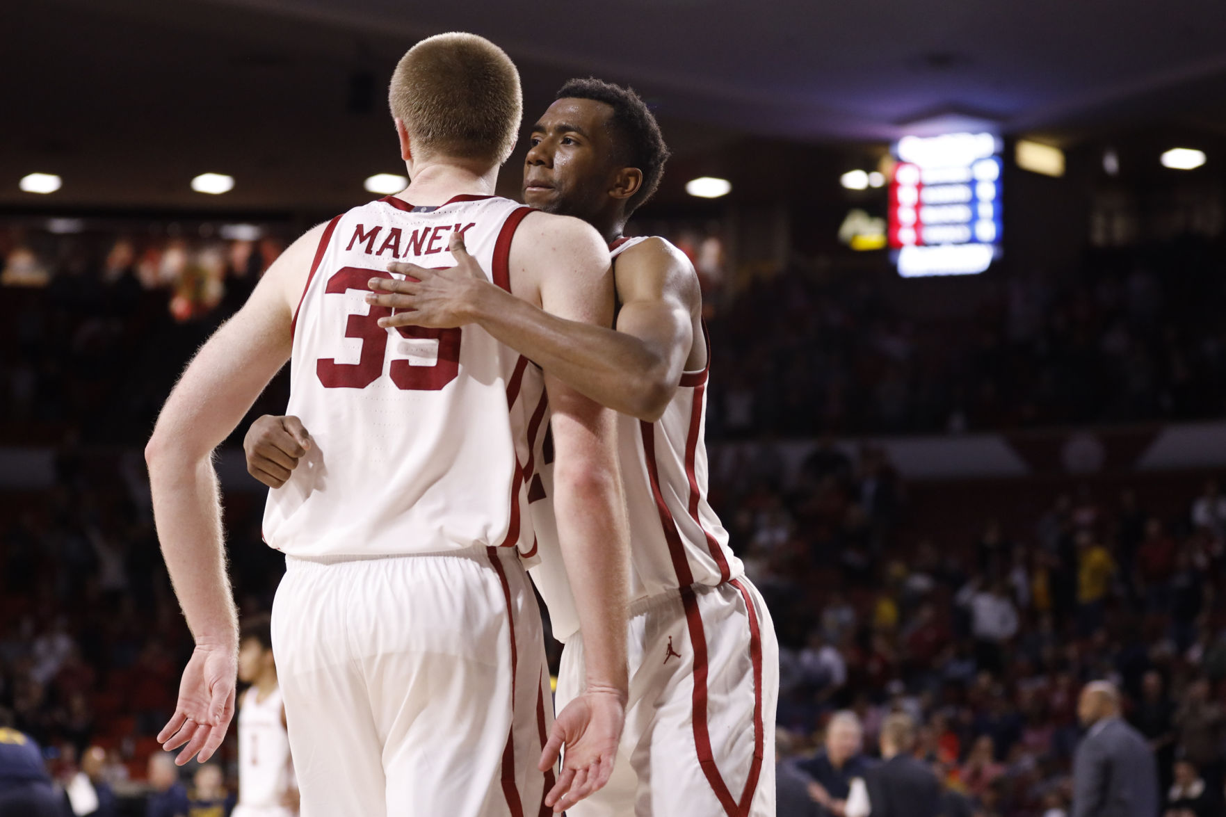 Jamal Bieniemy and Brady Manek